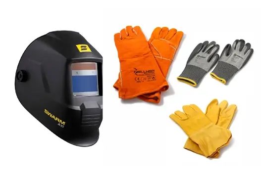 Elementos de protección para trabajos en soldadura